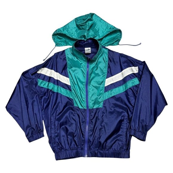 VINTAGE 90s PUMA Lightweight Outdoor Windbreaker Jacket Mens Small - Picture 1 of 5
